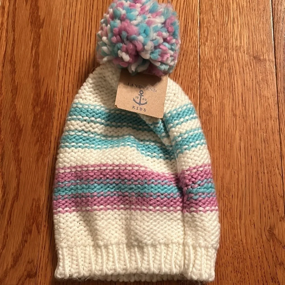 Kids Lands’ End Winter Hat – New With Tags, Warm Knit Beanie